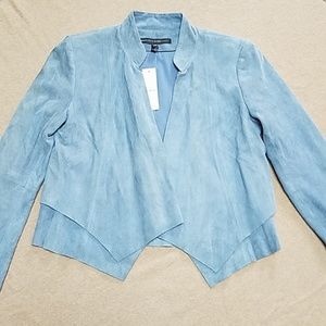 Suede white house black market blazer